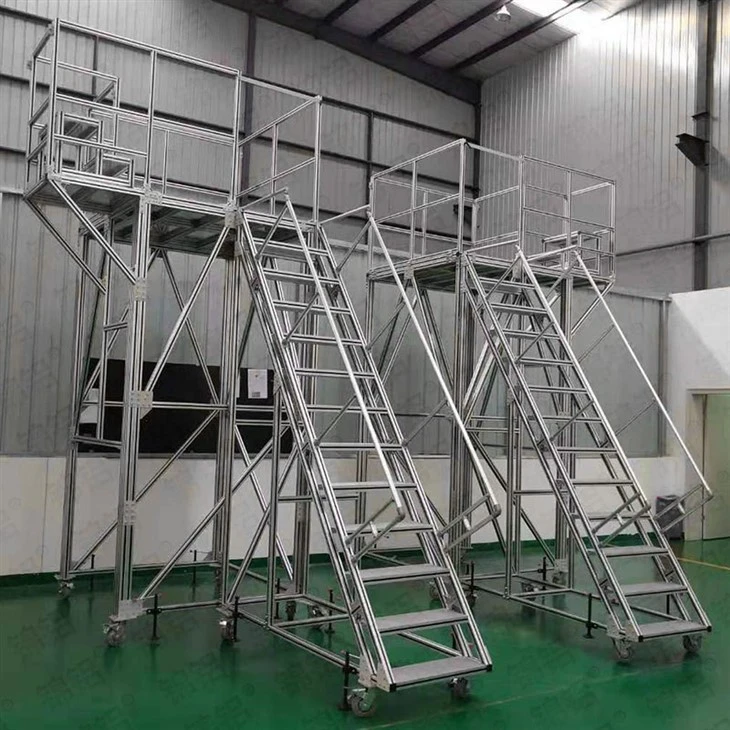 Aluminum Wheelbarrow Rolling Stairs